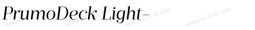 PrumoDeck Light字体转换